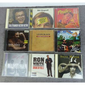 Comedy 9 CD Lot Steve Martin Ron White Lewis Black Al Franken Engvall